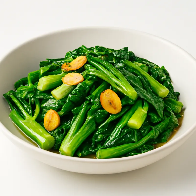 Stir-Fried Yu Choy with Garlic