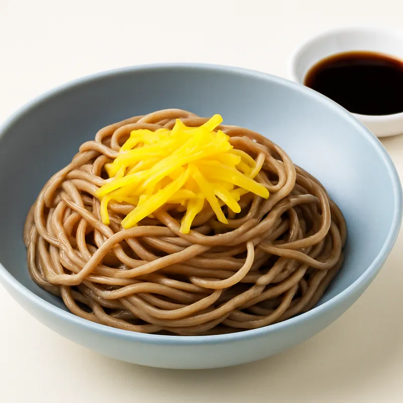 Soba Noodles with Pickled Radish