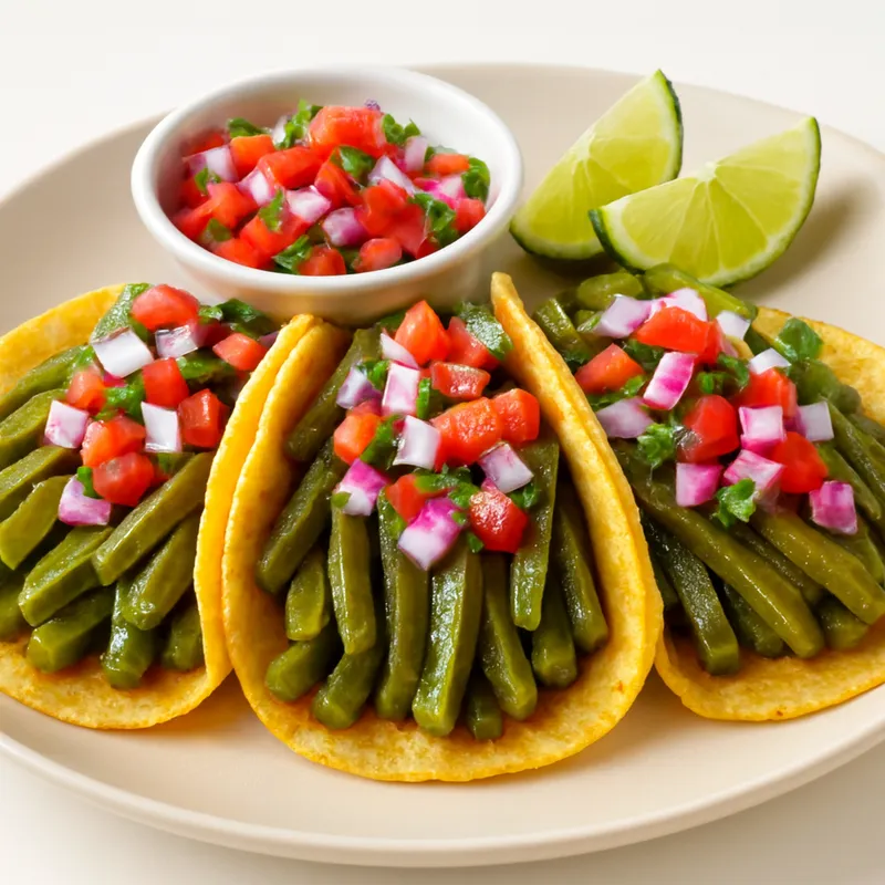Coconut Oil Fried Nopal Tacos